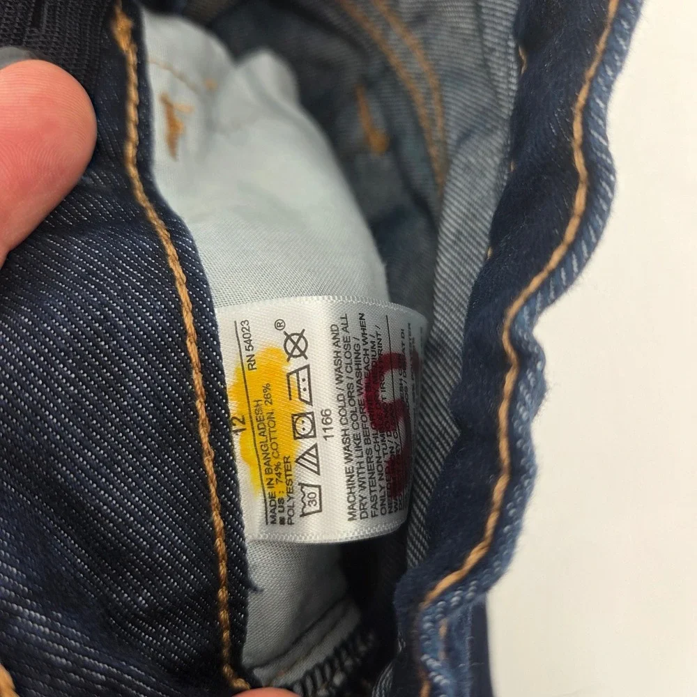 Old Navy Jeans Lot 3 Pairs Size 12 Blue Indigo Skinny Straight Karate Slim Kids